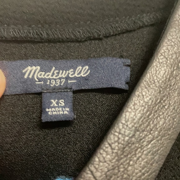 MADEWELL dress with pockets sz XS black - Picture 3 of 7